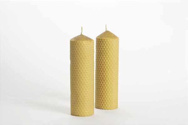 VELA CERA DE ABELHA CASTICAL 6X15 CM