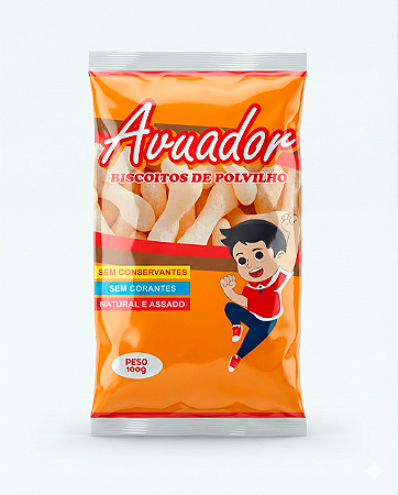 Biscoito de Polvilho Avuador Tradicional - Caixa com 10 pacotes de 100gr