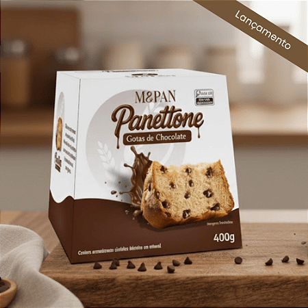 Panettone Gotas de Chocolate M&PAN – 400g