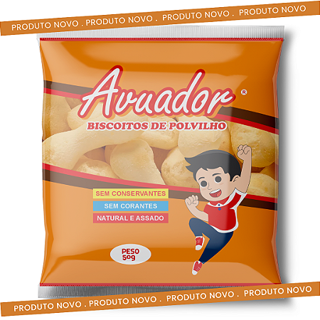 Biscoito de Polvilho Avuador Tradicional - 20 pacotes de 50g