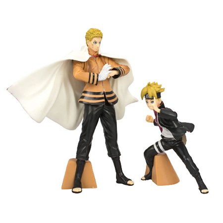 CONJUNTO NARUTO HOKAGE E CRIANÇA BANPRESTO 100% ORIGINAL LACRADO