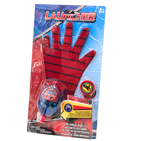 Lançador De Disco Homem Aranha Com Luva Brinquedo Vingadores