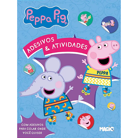 Livro Para Colorir Peppa Pig Com Adesivos E Atividades