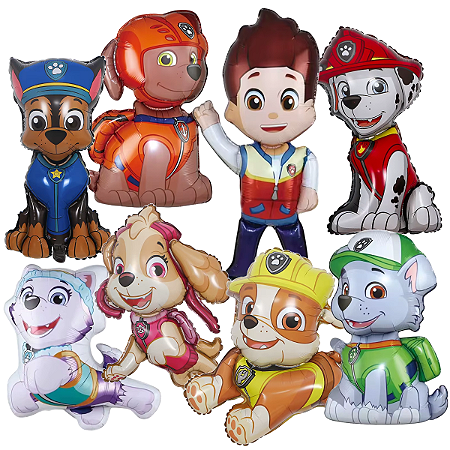 Kit 8 Balões Personalizado Patrulha Canina Decoração Festa