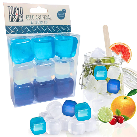 Gelo Artificial Kit 9 Cubos Ecologico Tokyo Design