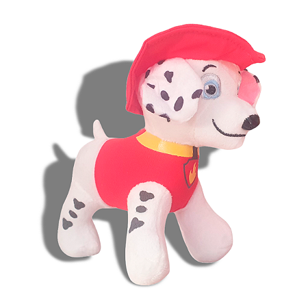 Pelúcia Musical Patrulha Canina Marshall 20cm Cão Bombeiro