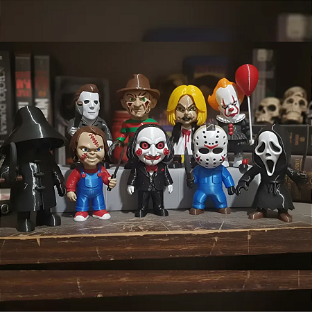 Action Figure Terror Chibi Bonecos Colecionáveis Filmes De Horror Unidade