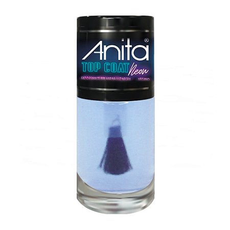 Esmalte Top Coat Neon Luz Negra 10ml Anita