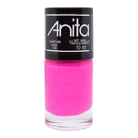 Esmalte Neon Cremoso Cor Cancun 10ml Anita