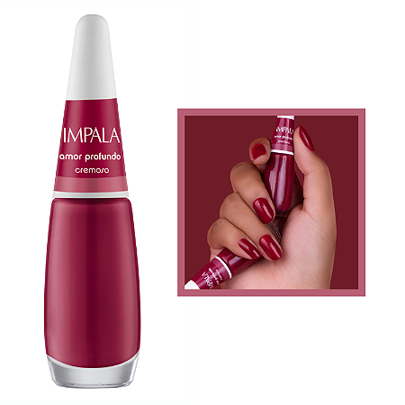 Esmalte A Cor da Sua Moda Cremoso Cor Amor Profundo 7,5ml Impala