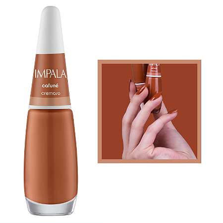 Esmalte A Cor da Sua Moda Cremoso Cor Cafuné 7,5ml Impala