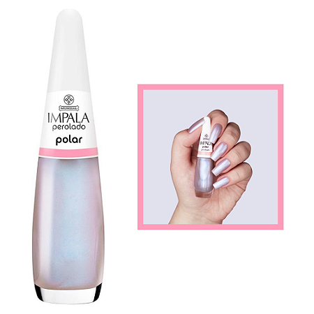 Esmalte A Cor da Sua Moda Perolado Cor Polar 7,5ml Impala