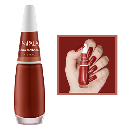 Esmalte  A Cor da Sua Moda Cremoso Cor Terra Molhada 7,5ml Impala