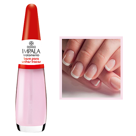 Esmalte Base Para Unhas Fracas 7,5ml Impala