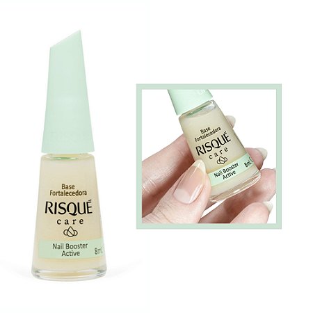 Esmalte Risque Care Technology Base Fortalecedora Reparadora 8ml Risque