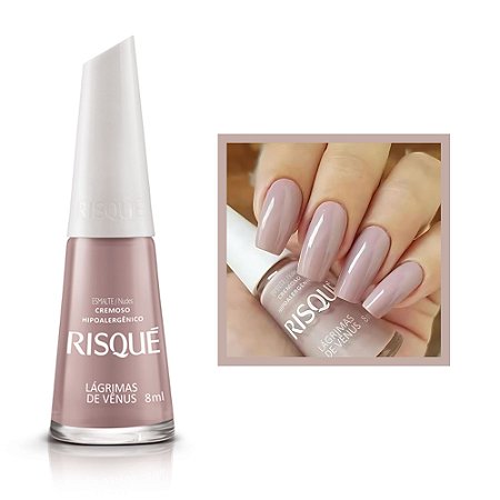 Esmalte Cremoso Cor Lágrimas de Vênus 8ml Risque