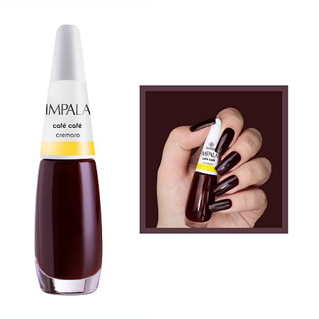 Esmalte A Cor da Sua Moda Cremoso Cor Café Café 7,5ml Impala
