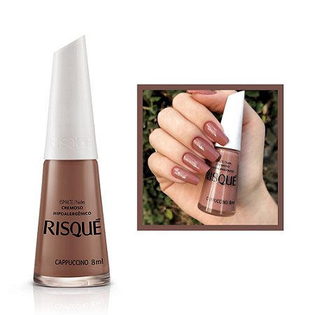 Esmalte Cremoso Cor Cappuccino 8ml Risque