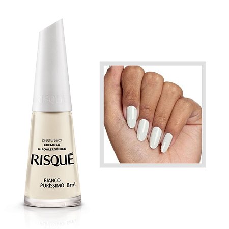 Esmalte Cremoso Cor Bianco Puríssimo 8ml Risque