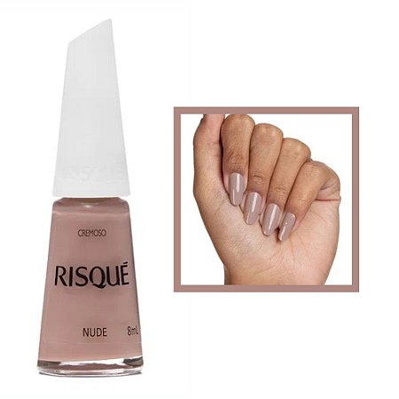 Esmalte Cremoso Cor Nude 8ml Risque