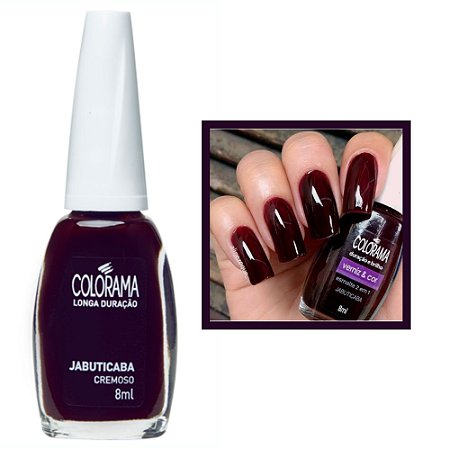 Esmalte Cremoso Cor Jabuticaba 8ml Colorama