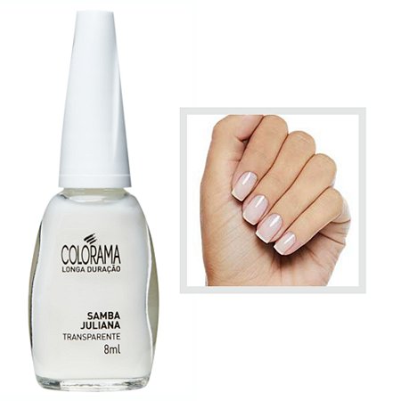 Esmalte Transparente Cor Samba Juliana 8ml Colorama