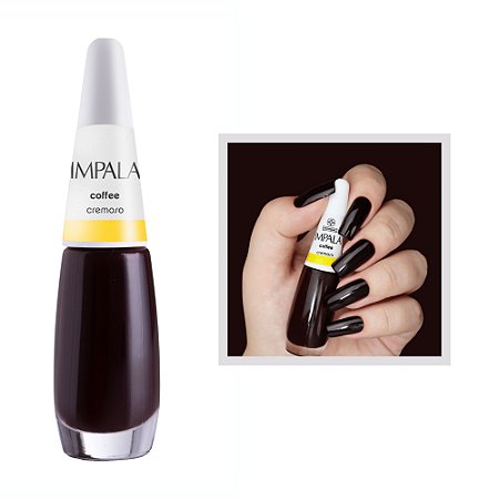 Esmalte A Cor da Sua Moda Cremoso Cor Coffee 7,5ml Impala