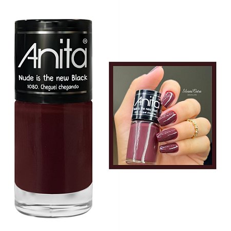Esmalte Nude Is The New Black Cremoso Cor Cheguei Chegando 10ml Anita