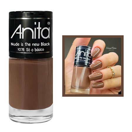Esmalte Nude Is The New Black Cremoso Cor Só o Básico 10ml Anita