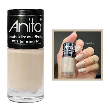 Esmalte Nude Is The New Black Cremoso Cor Bem Menininha 10ml Anita