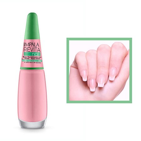 Esmalte Revita Base Revitalizante Rosa Sweet 7,5ml Nail Impala