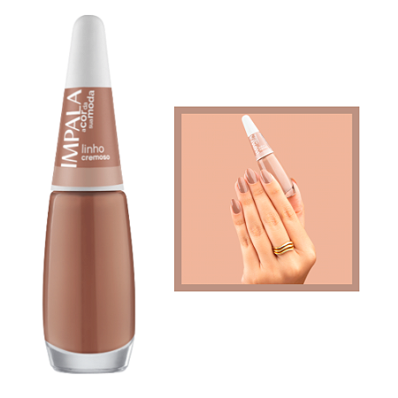 Esmalte A Cor da Sua Moda Cremoso Cor Linho 7,5ml Impala