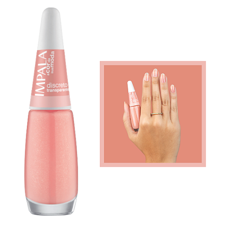 Esmalte A Cor da Sua Moda Transparente Cor Discreto 7,5ml Impala
