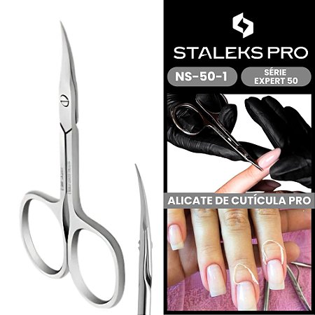 Tesoura de Cuticula Pro SE-50-1 Serie Expert 50 Staleks