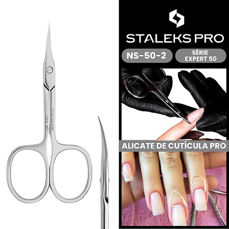 Tesoura de Cutícula Pro SE-50-2 Serie Expert 50 Staleks