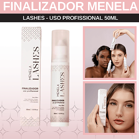 Finalizador Lashes Para Cílios Uso Profissional 50ml Menela