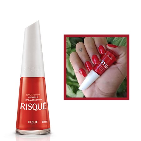 Esmalte Cremoso Cor Desejo 8ml Risque