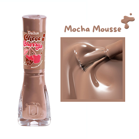 Esmalte Coleção Choco Cherry Cremoso Cor Mocha Mousse 8ml Dailus
