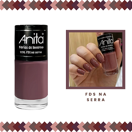 Esmalte Férias de Inverno Cremoso Cor FDS Na Serra 10ml Anita