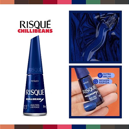 Esmalte Coleção Chillibeans Metálico Cor Asas Para Liberdade 8ml Risque