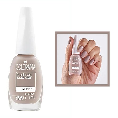 Esmalte Nude Da Sua Cor Cremoso Cor Nude 2.0 8ml Colorama