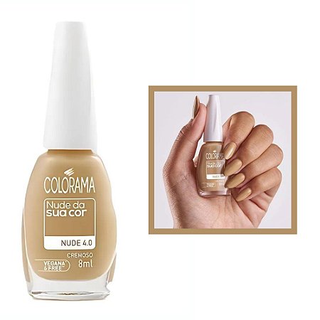 Esmalte Nude Da Sua Cor Cremoso Cor Nude 4.0 8ml Colorama