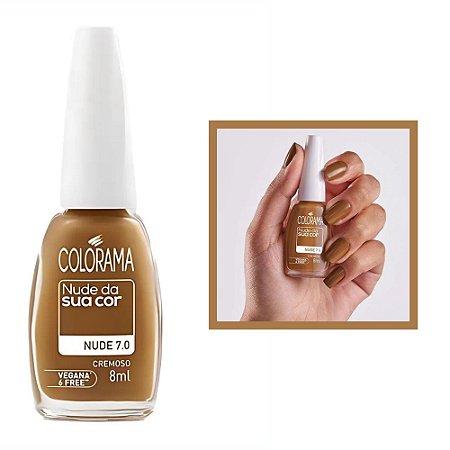 Esmalte Nude Da Sua Cor Cremoso Cor Nude 7.0 8ml Colorama