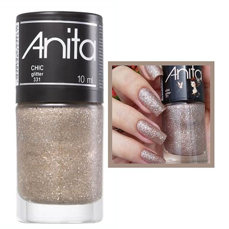 Esmalte Glitter Cor Chic 10ml Anita