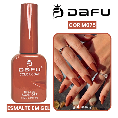 Esmalte em Gel UV & LED M075 Terracota 10ml Dafu