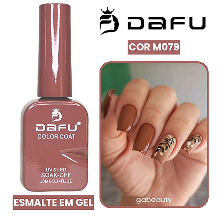 Esmalte em Gel UV & LED M079 Marrom Claro 10ml Dafu