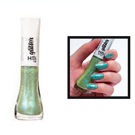 Esmalte Diamante Fantasia Glitter Refletivo Multichrome 8ml Hits