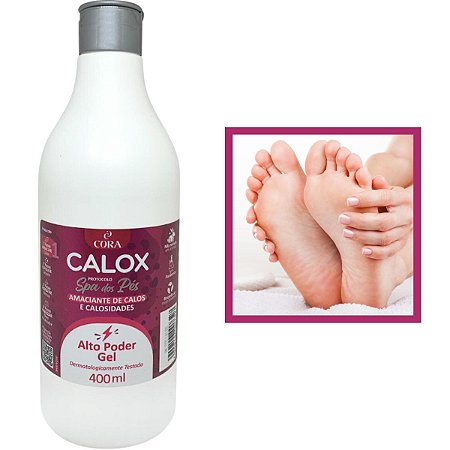 Amaciante Calos Calosidade Alto Poder Gel Calox 400ml Cora