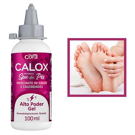 Amaciante Calos Calosidade Alto Poder Spa Dos Pés Gel Calox 100ml Cora