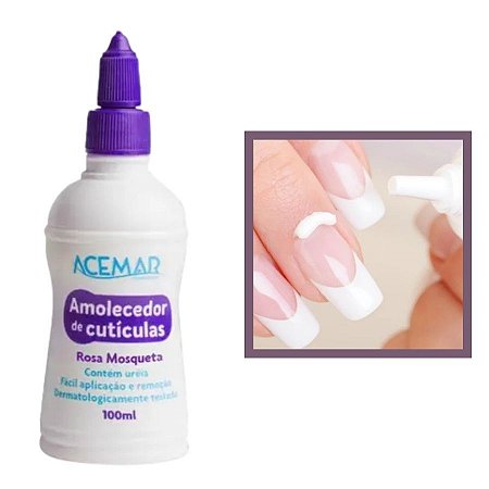 Amolecedor De Cutículas Rosa Mosqueta 100ml l Acemar